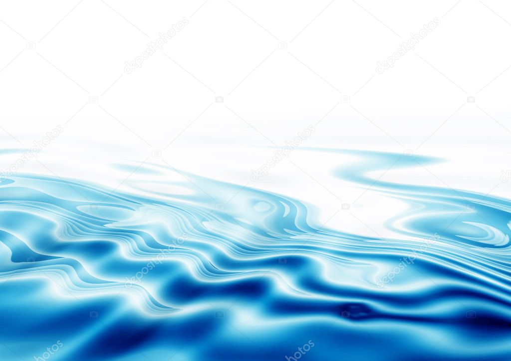 blue, wavy water